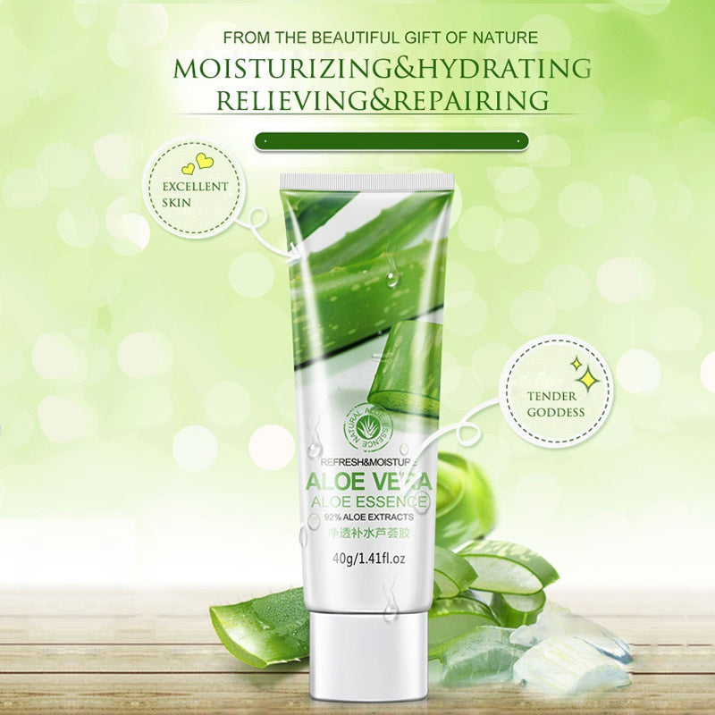 Hydrating Aloe Vera Gel Oil Control Moisturizing to Blackhead Shrinking Pore After Sun Soothing Skin Care chicpolly