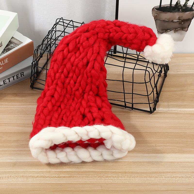 Christmas Plush Hat With Pompom Cute chicpolly