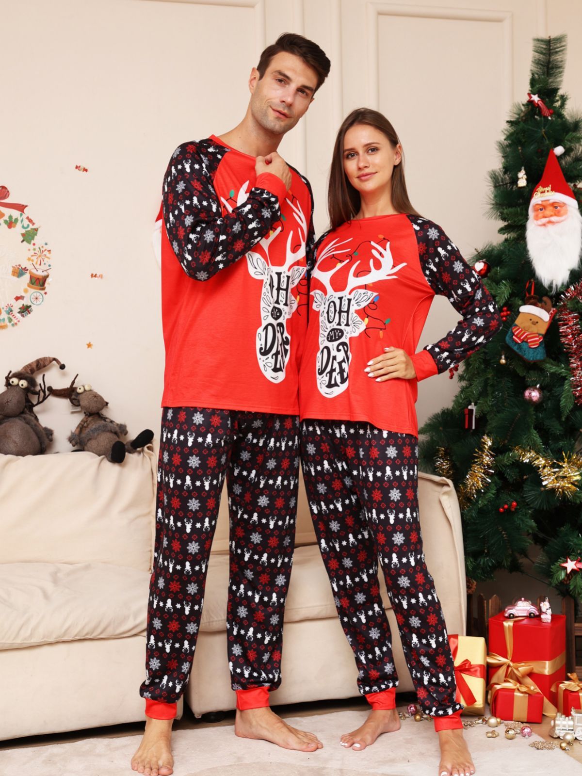 Christmas Parent-child Suit Pajamas chicpolly