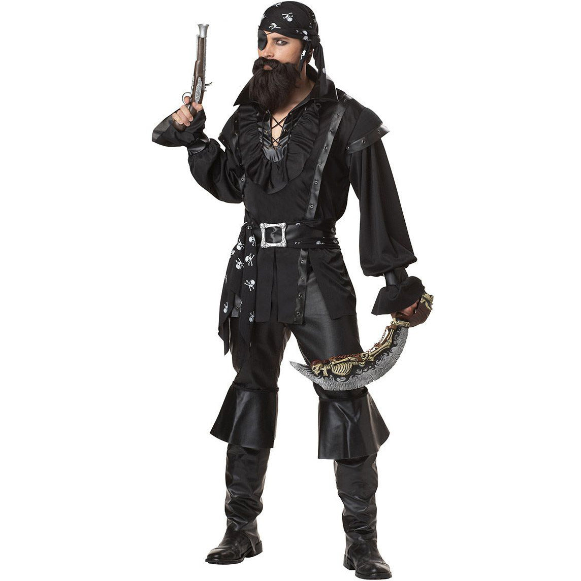 Halloween Male Pirate Costume Cosplay chicpolly