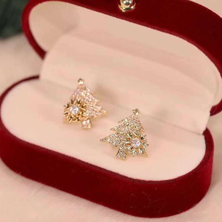 Christmas Tree Earrings  Stud Earring chicpolly