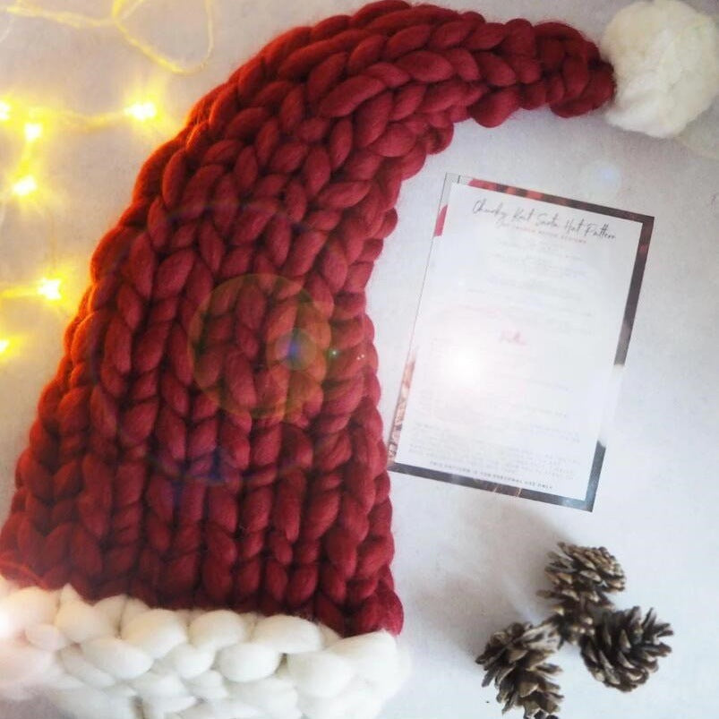 Christmas Plush Hat With Pompom Cute chicpolly