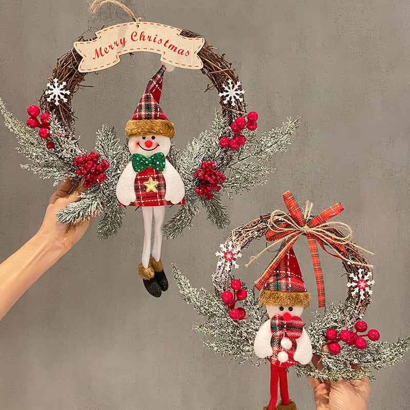 Christmas Snowman Elk Vine Ring Christmas chicpolly