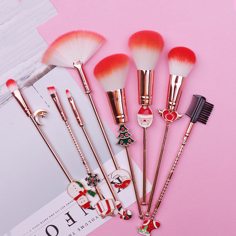 Christmas moose makeup brush set brush chicpolly