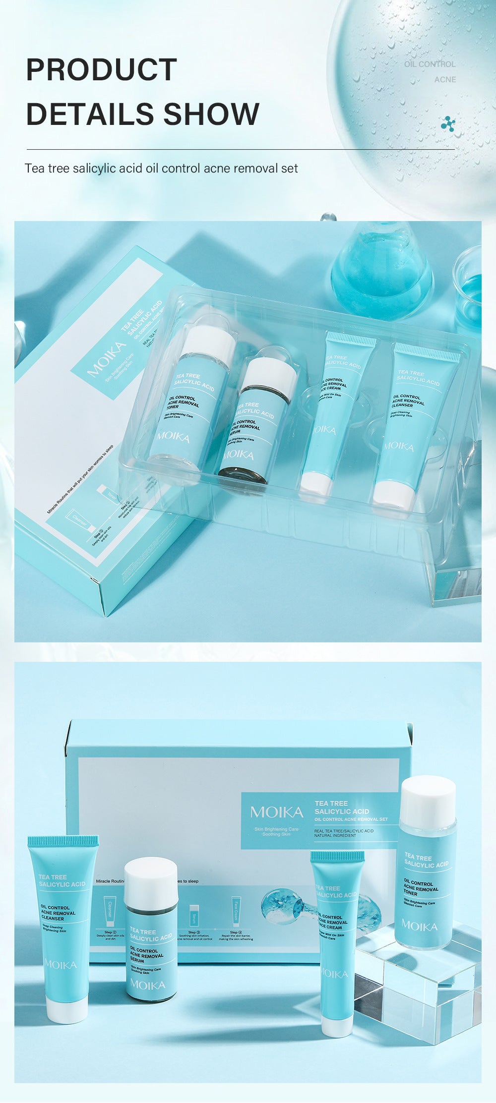 Tea Tree Salicylate Skin Care Set chicpolly