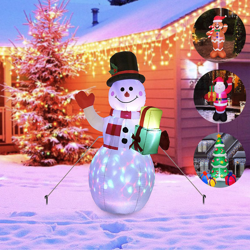 Christmas LED Lights Tree Snowman Outdoor Darden Decor My Store