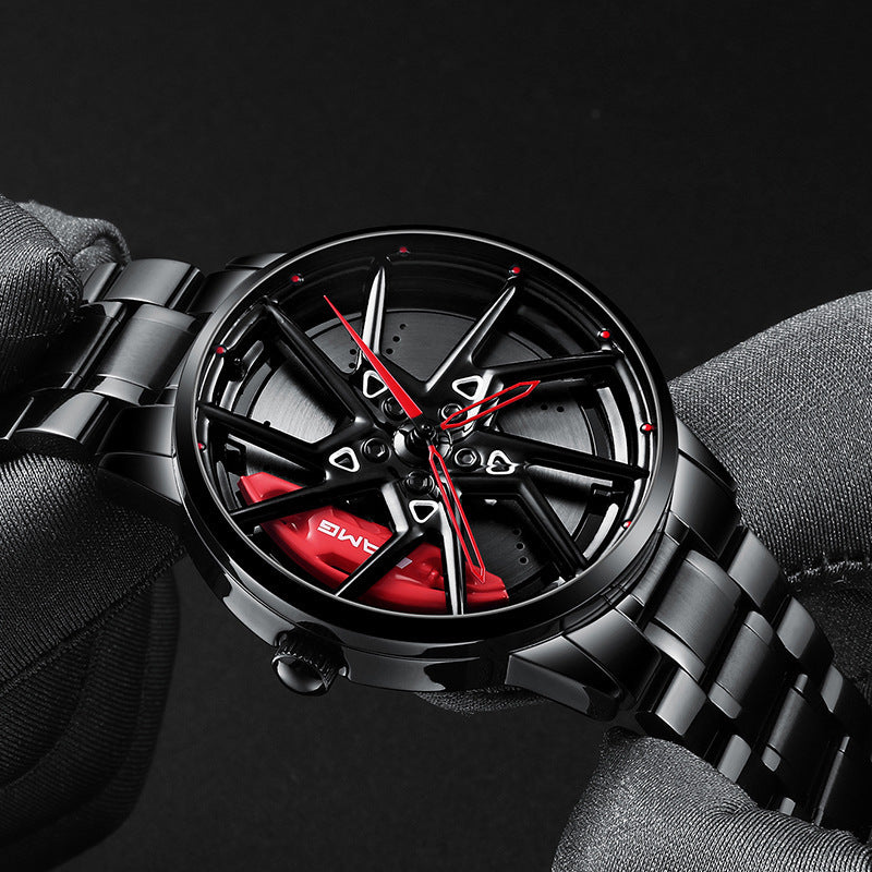 Hub Stereo Caliper Skeleton Dial Watch chicpolly