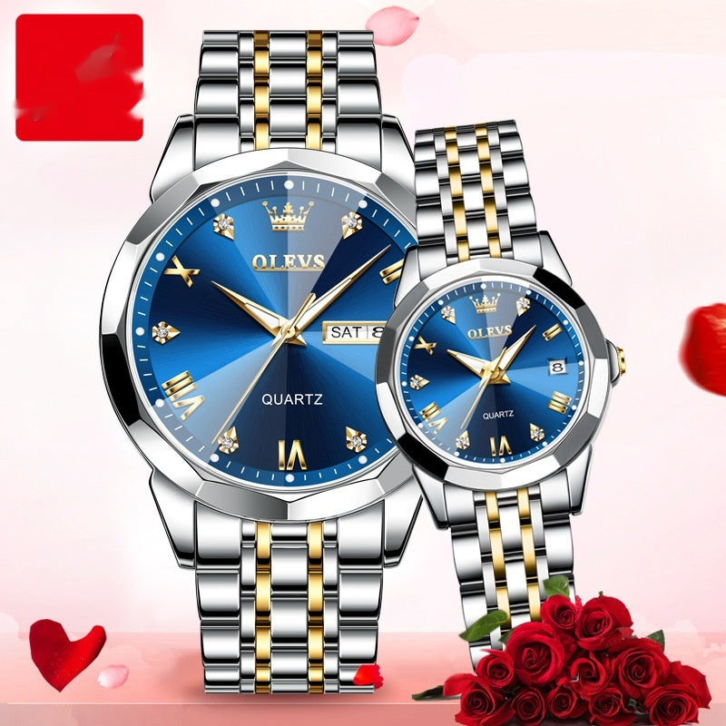 Quartz Watch Couple Watch Men chicpolly