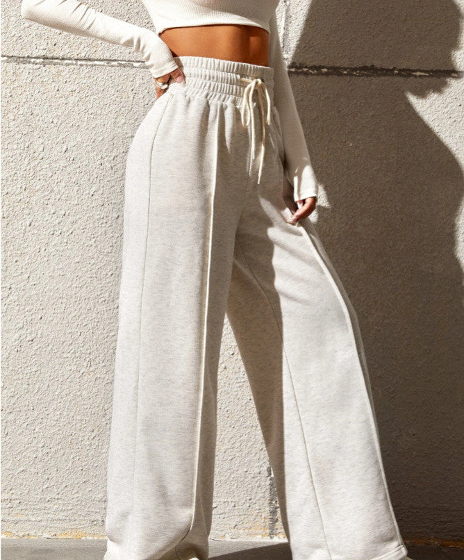 New Women's Casual Straight-leg Pants chicpolly