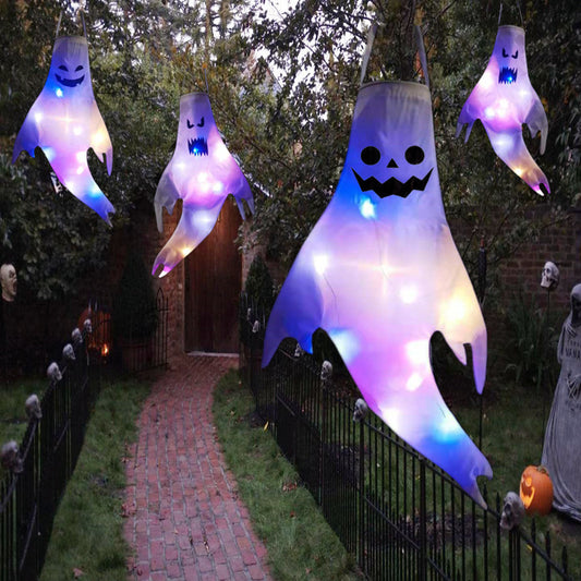Halloween Hair Dryer Ghost Decoration Ghost Face Glow chicpolly
