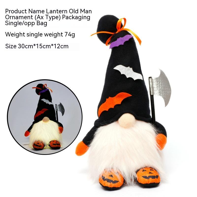Halloween Decorations Non-woven Decoration With Lights chicpolly