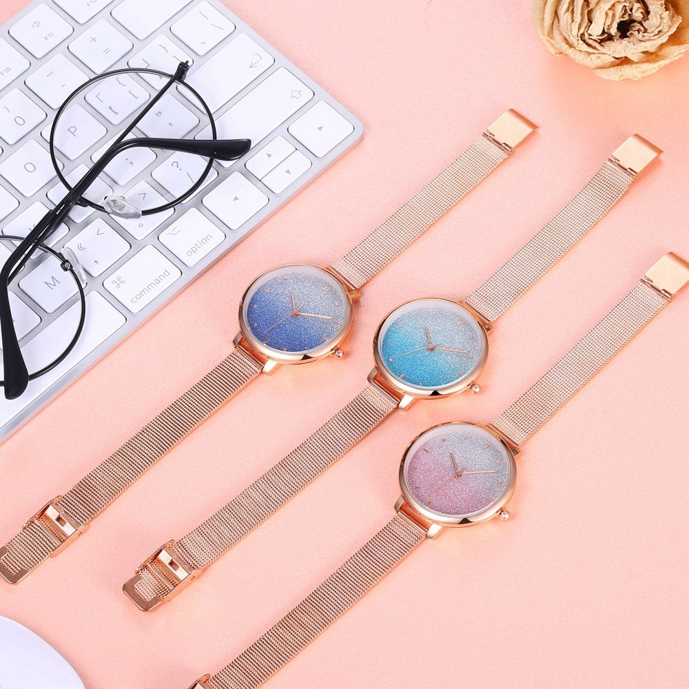 Starry Quartz Mesh Watch chicpolly