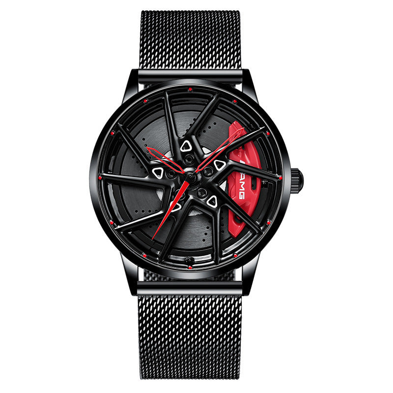 Hub Stereo Caliper Skeleton Dial Watch chicpolly