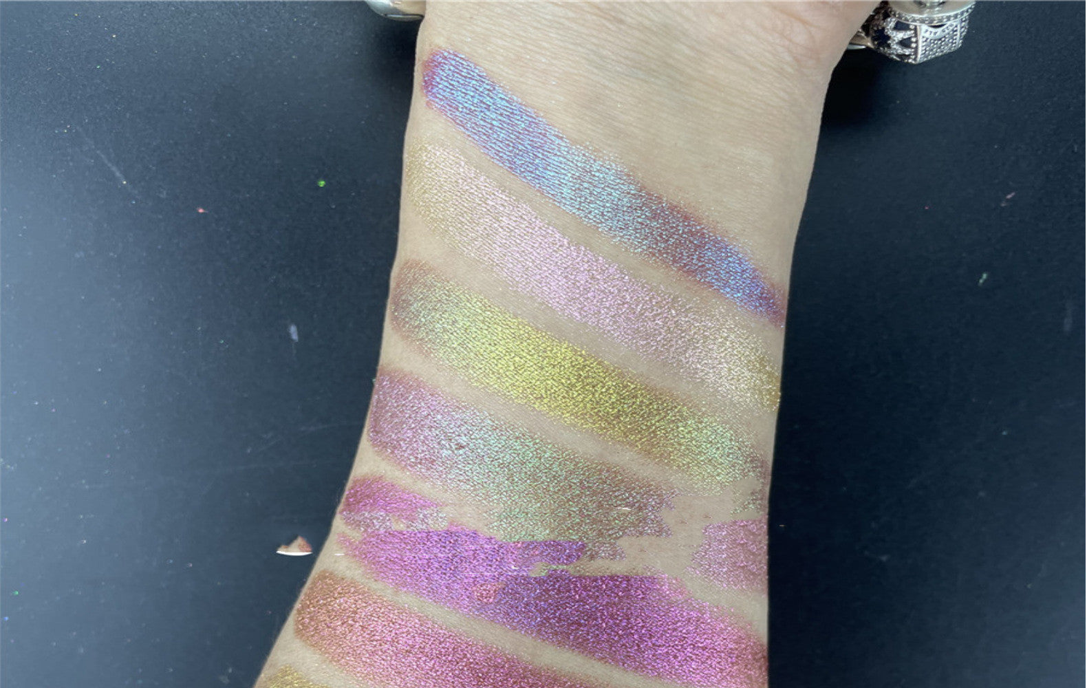 Two-tone Polarizing Eyeshadow Powder Stage Makeup chicpolly