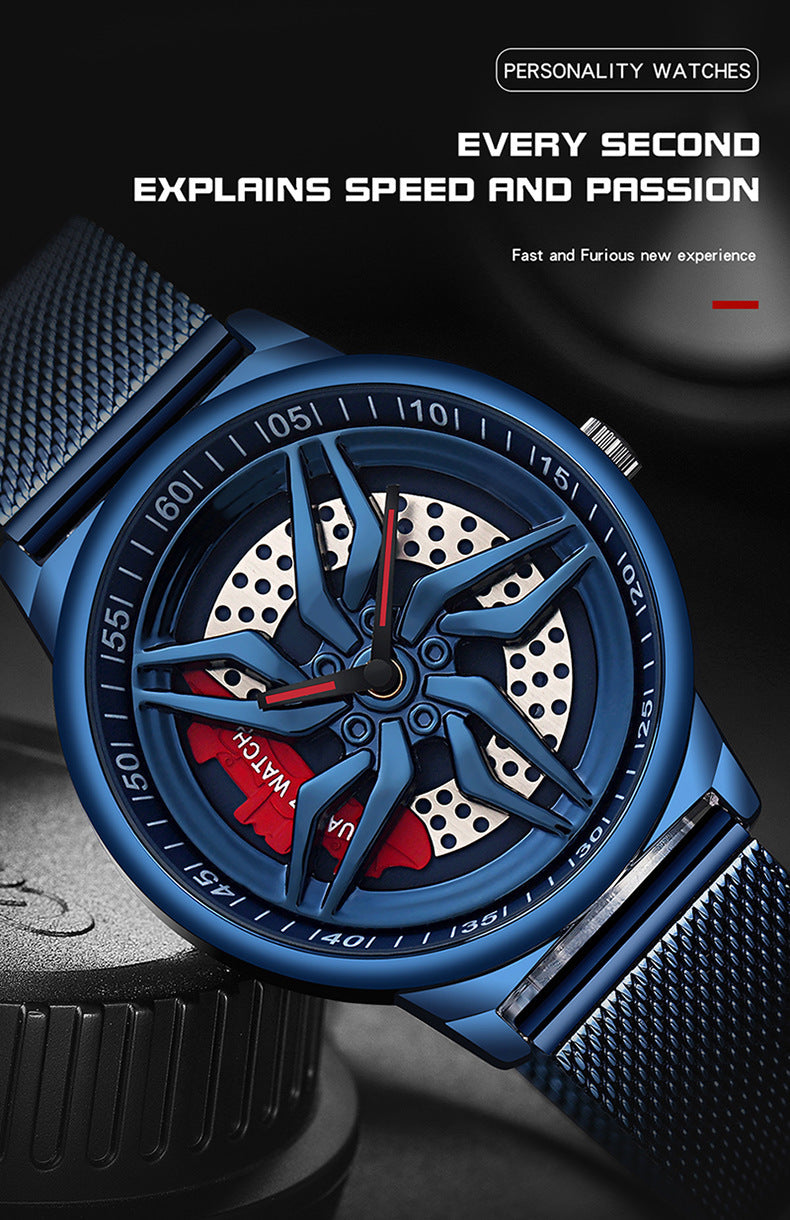 Rotating Cool Personality Wheel Watch Waterproof chicpolly