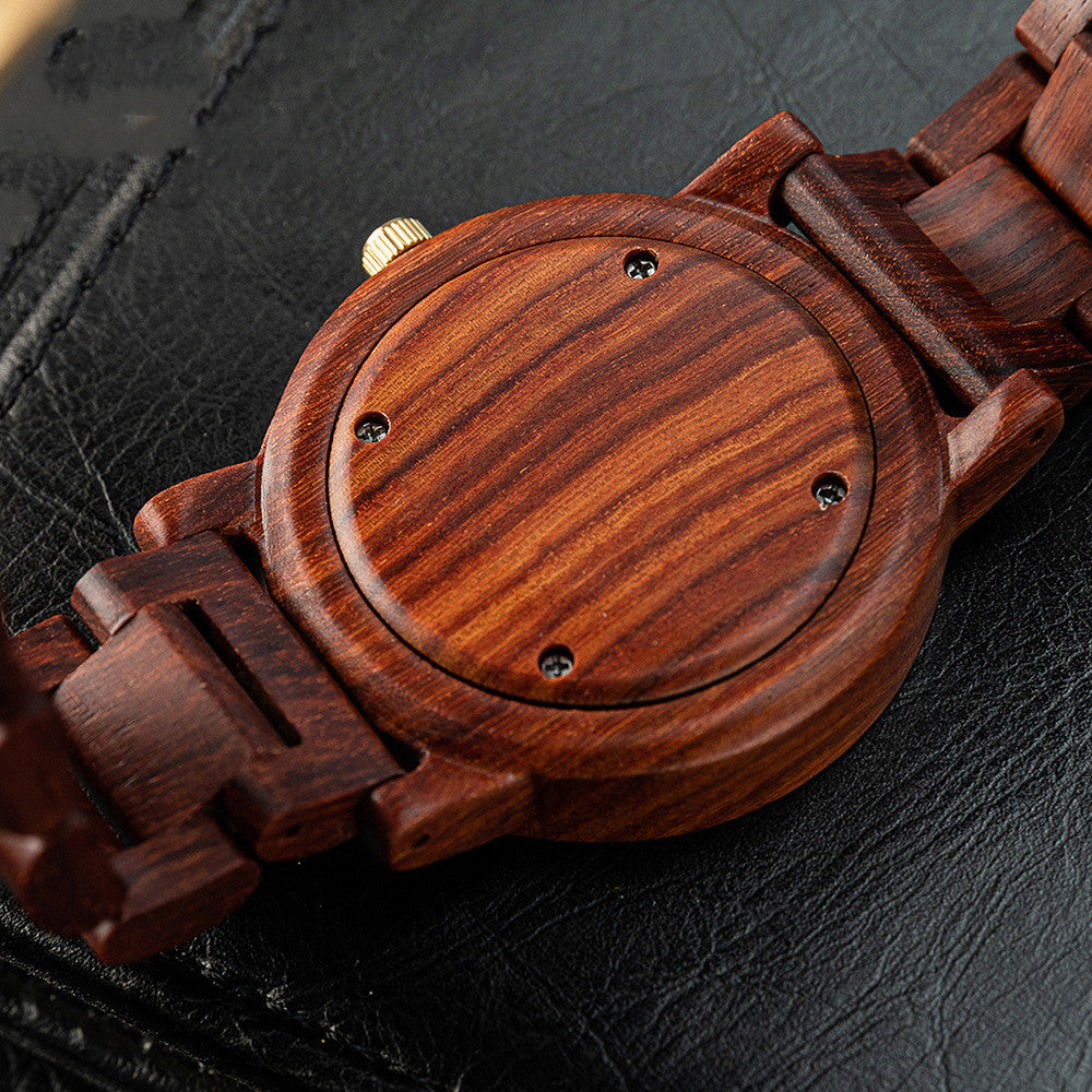 Vintage Casual Wood Watch Fashion chicpolly
