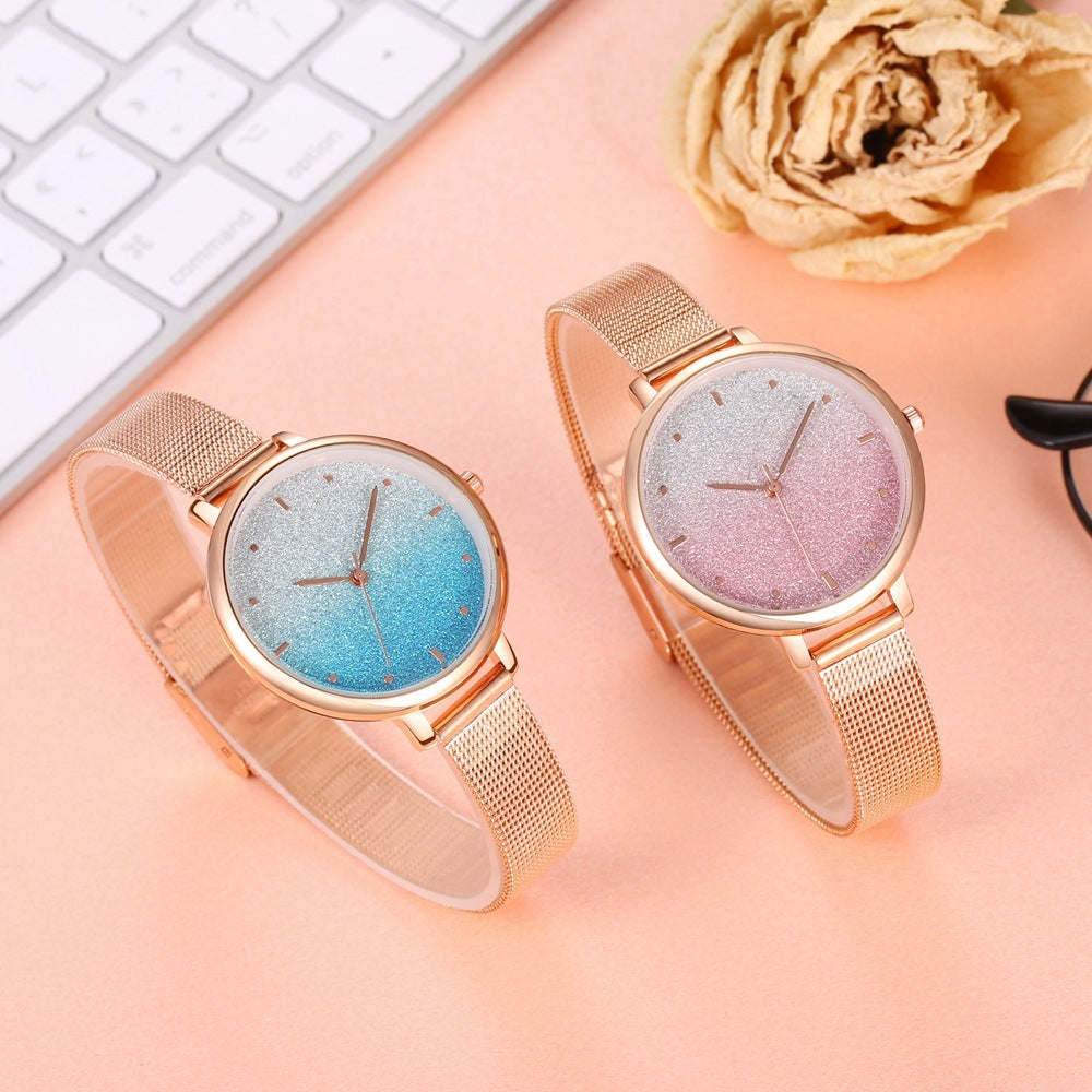 Starry Quartz Mesh Watch chicpolly