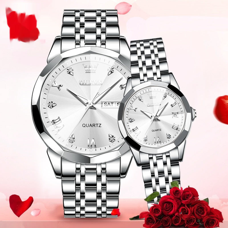 Quartz Watch Couple Watch Men chicpolly