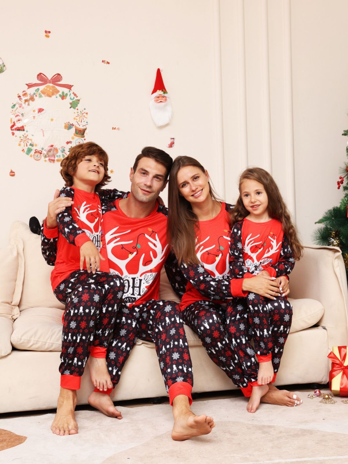 Christmas Parent-child Suit Pajamas chicpolly
