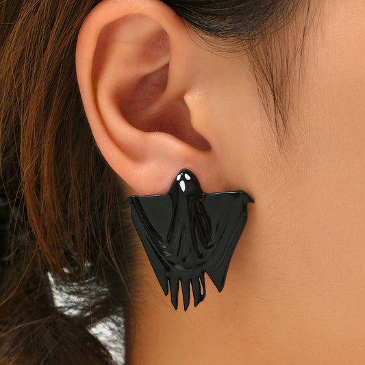 Halloween Hanging Ghost Decoration Hair Dryer Ghost Earrings chicpolly