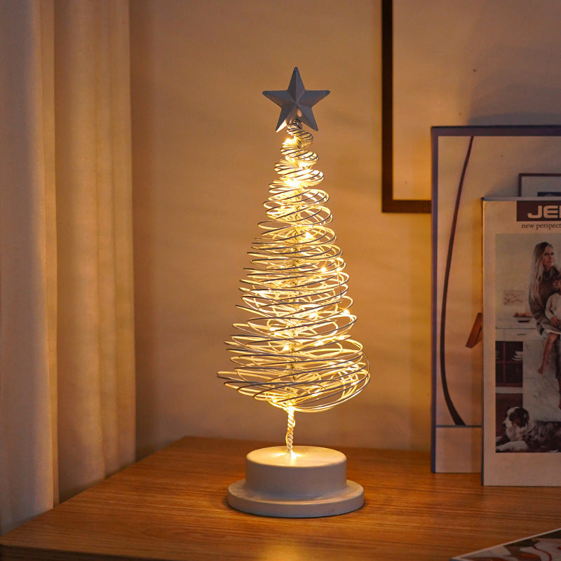 LED Christmas Tree Light Table Tree Bedroom Desk Lamp chicpolly