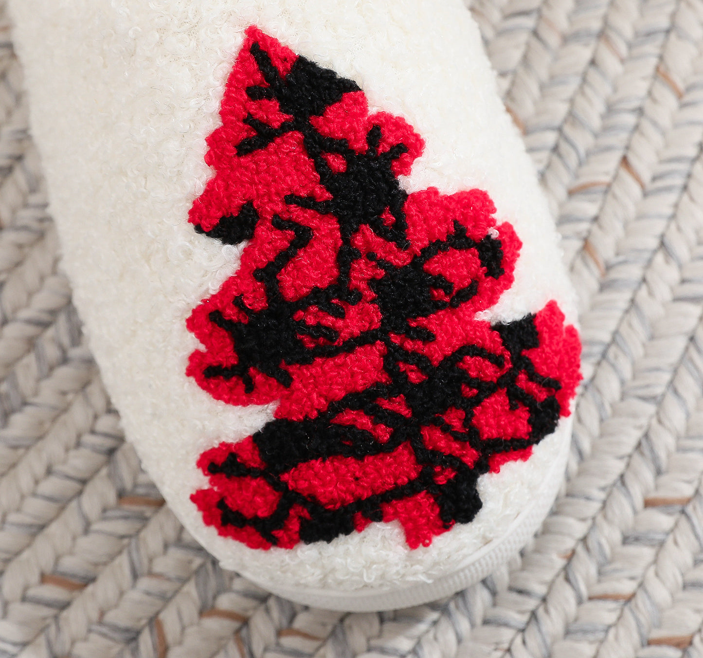 Christmas Tree Home Fuzzy Slippers For Women chicpolly