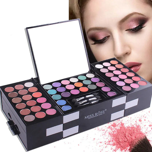 MISS ROSE 144 color 3 color 3 Color Eyeshadow blush eyebrow makeup makeup makeup kit special wholesale chicpolly