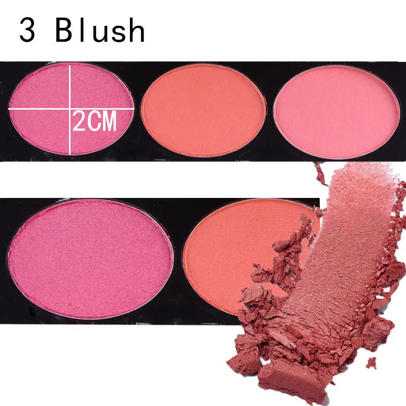 MISS ROSE 144 color 3 color 3 Color Eyeshadow blush eyebrow makeup makeup makeup kit special wholesale chicpolly