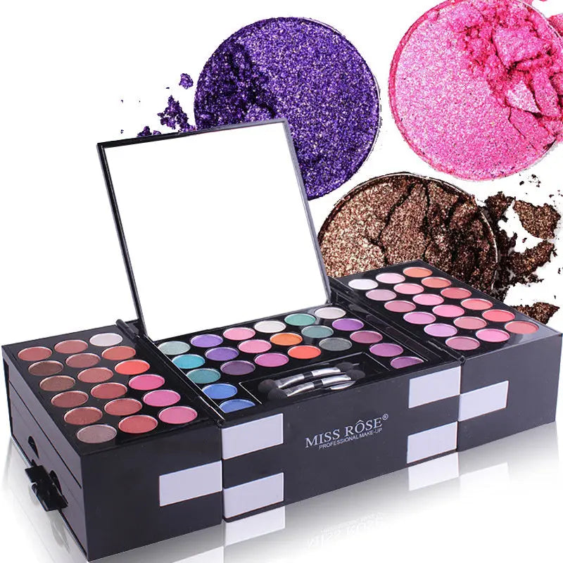 MISS ROSE 144 color 3 color 3 Color Eyeshadow blush eyebrow makeup makeup makeup kit special wholesale chicpolly