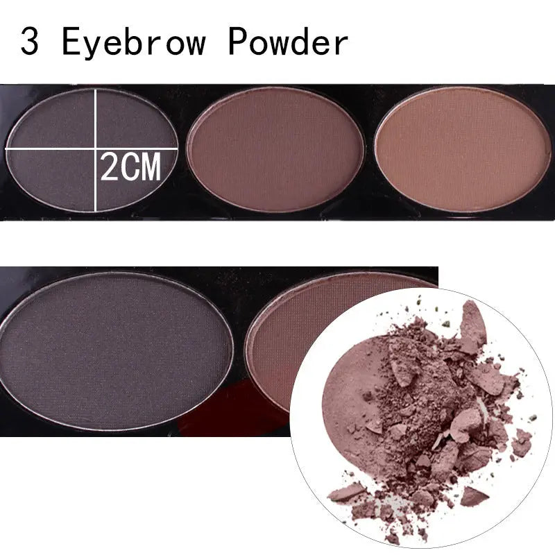 MISS ROSE 144 color 3 color 3 Color Eyeshadow blush eyebrow makeup makeup makeup kit special wholesale chicpolly
