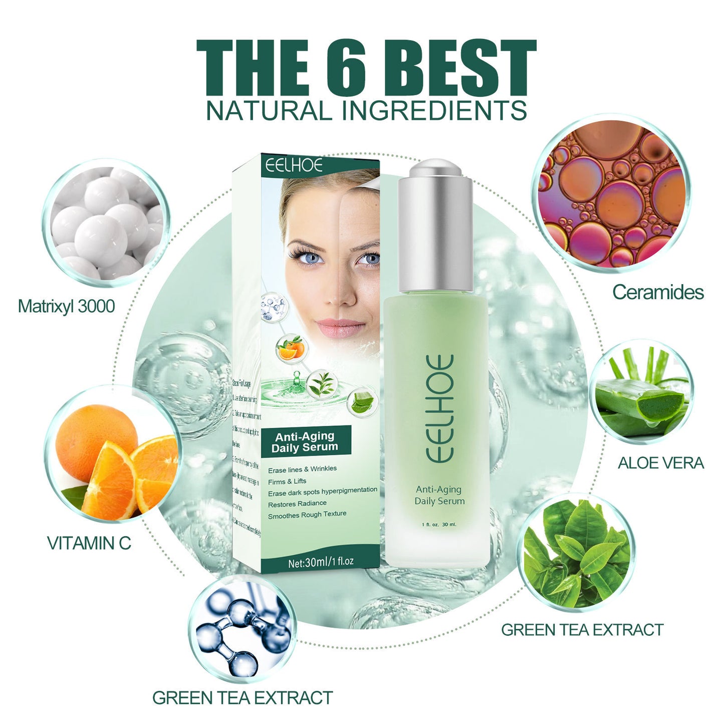 Intensive Anti-wrinkle Fade Fine Lines And Dark Circles Adjust Skin Tone Tighten And Moisturize Skin Care chicpolly