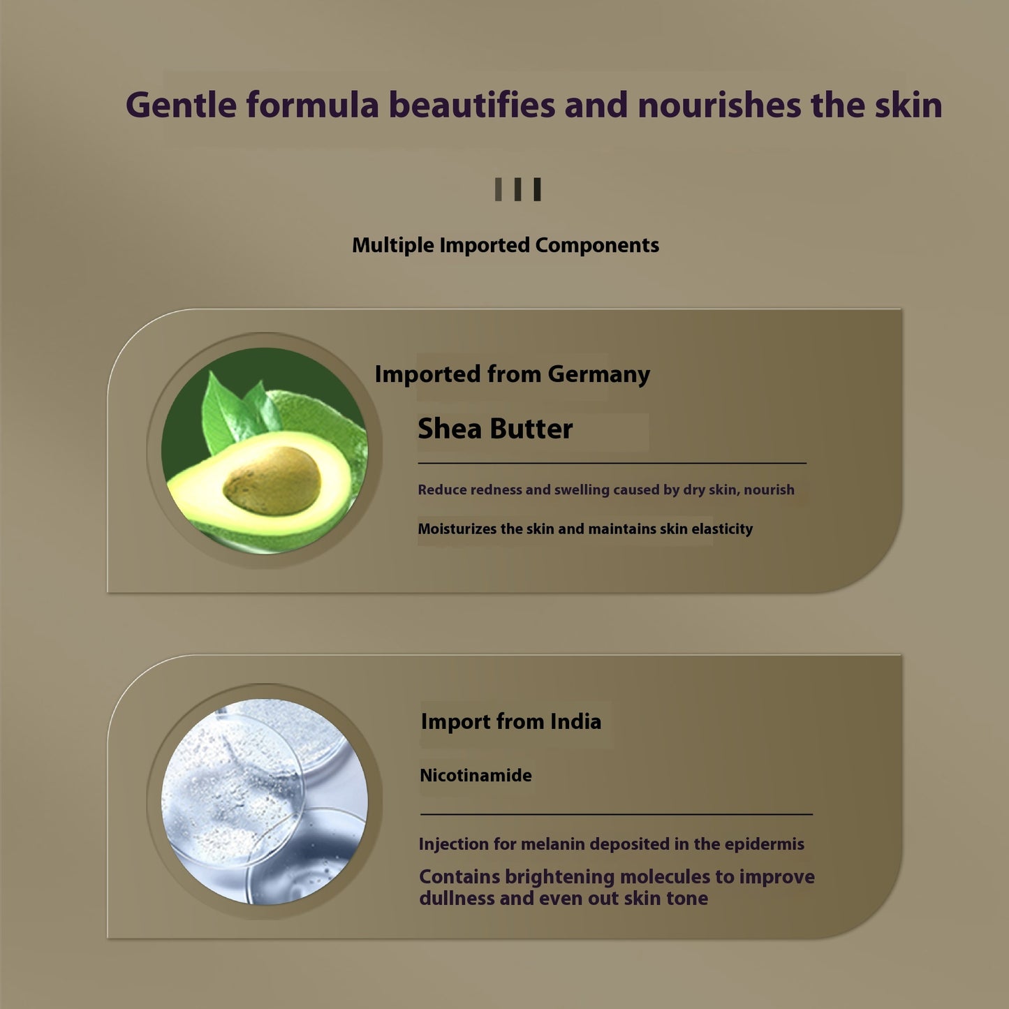 Nicotinamide Care Product Set Brightens Skin Color chicpolly