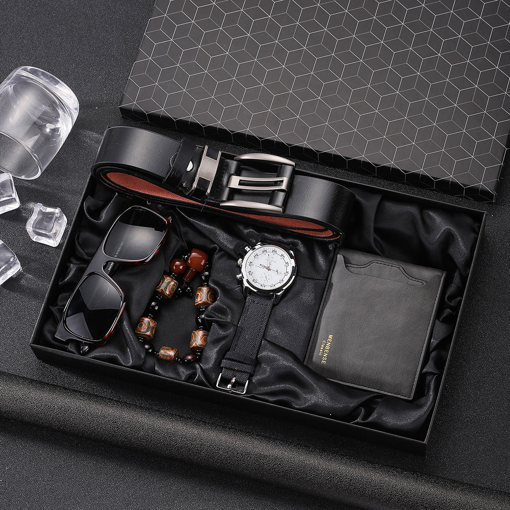 Men's Watch Set 5-piece Set Quartz Watch chicpolly