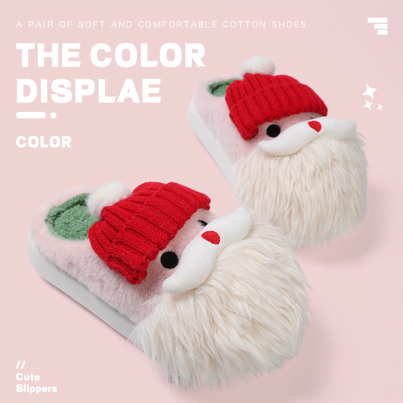 Christmas Santa Claus Home Slippers For Women chicpolly