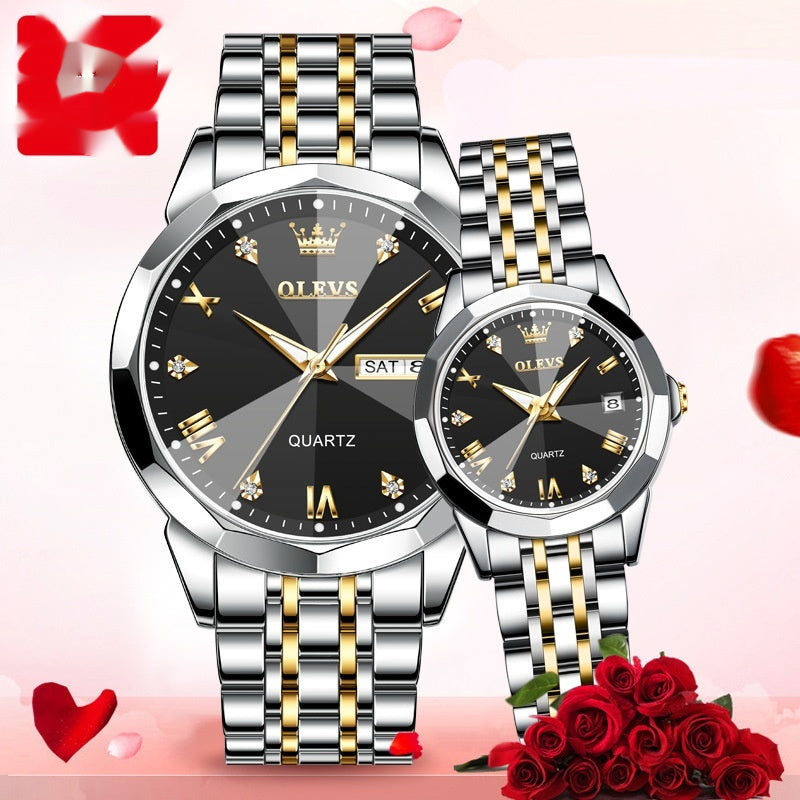 Quartz Watch Couple Watch Men chicpolly