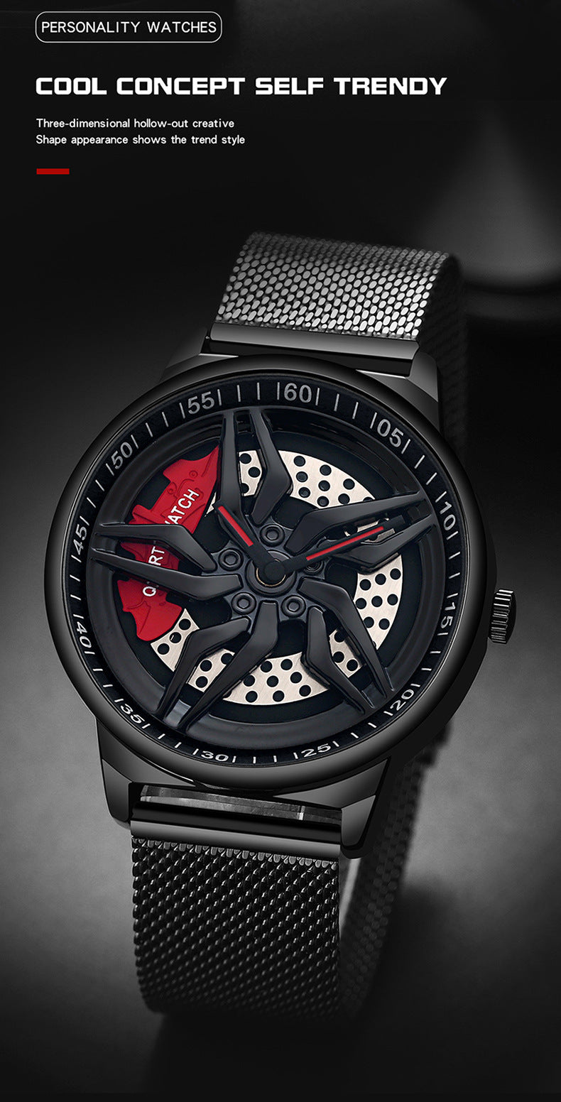 Rotating Cool Personality Wheel Watch Waterproof chicpolly