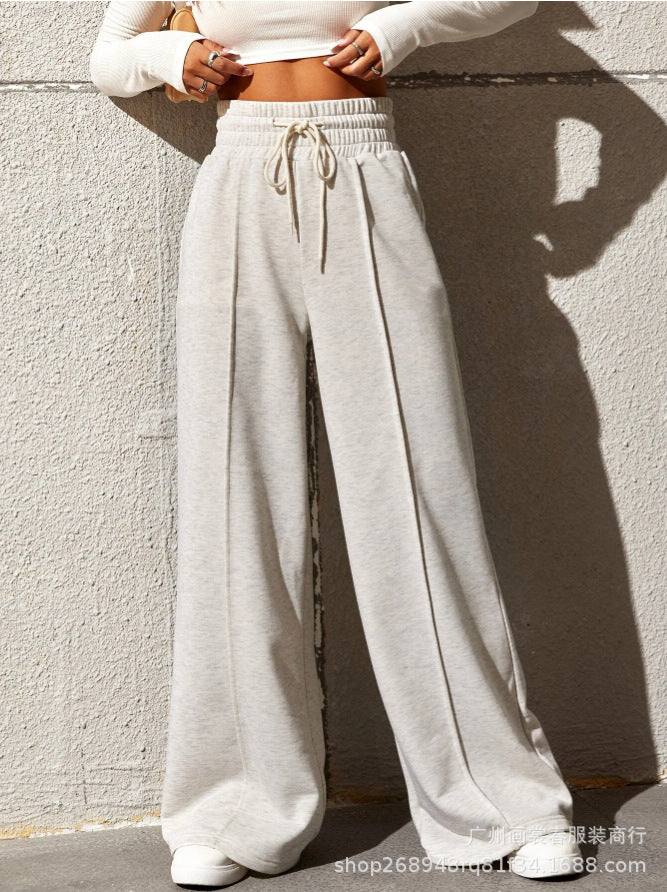 New Women's Casual Straight-leg Pants chicpolly