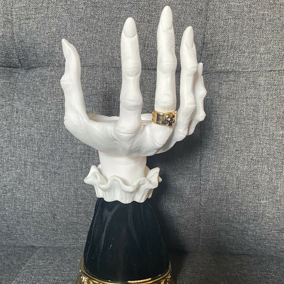 Halloween Palm Tray Candle Holder Halloween Witch Palm Candle Holder Decoration Home Decor chicpolly