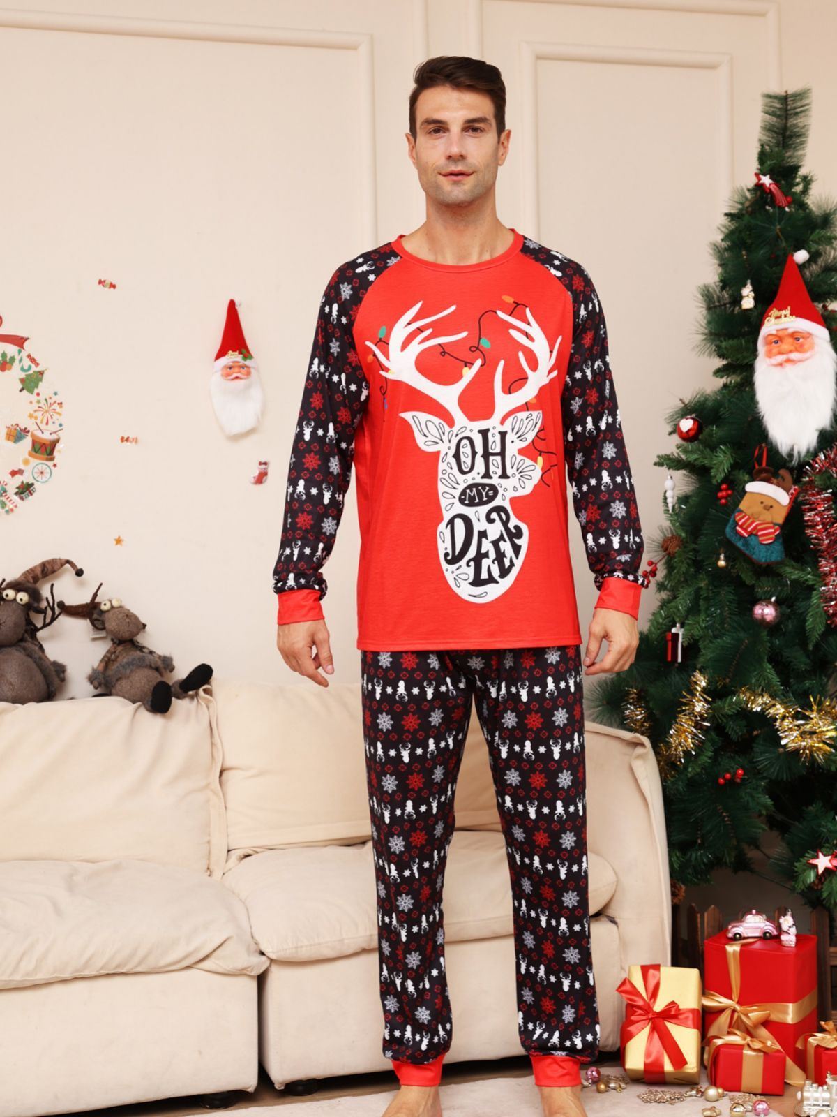 Christmas Parent-child Suit Pajamas chicpolly