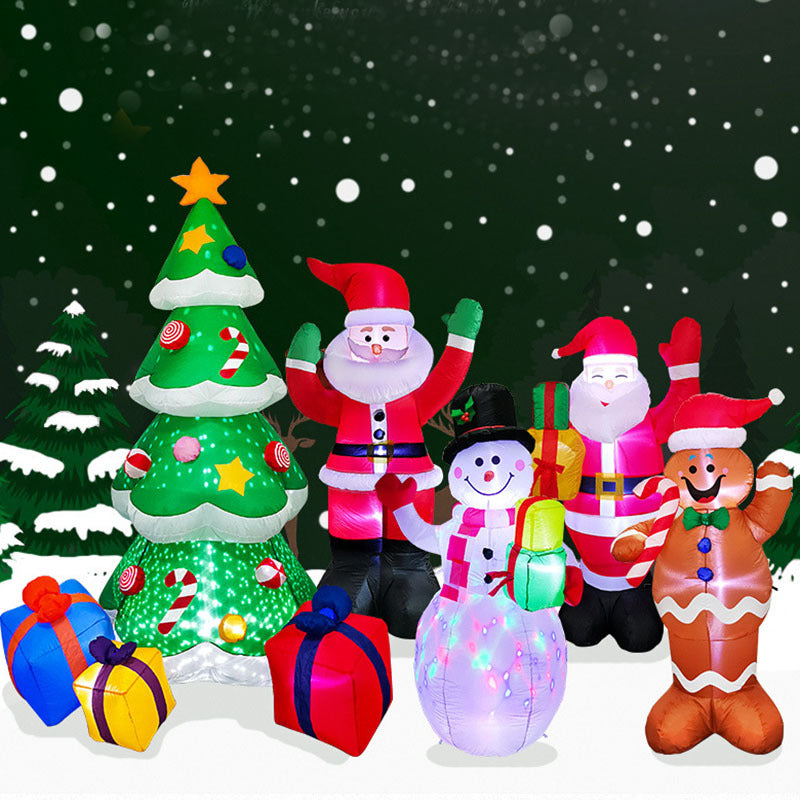 Christmas LED Lights Tree Snowman Outdoor Darden Decor My Store