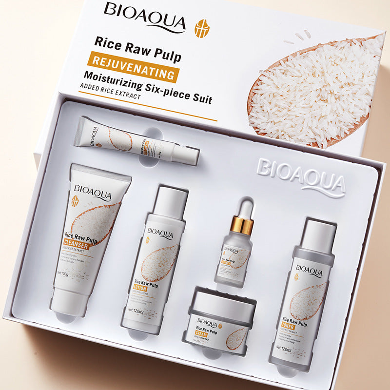 Puree Skin Rejuvenation Moisturizing Six-piece Set Hydrating Skin Care Products chicpolly