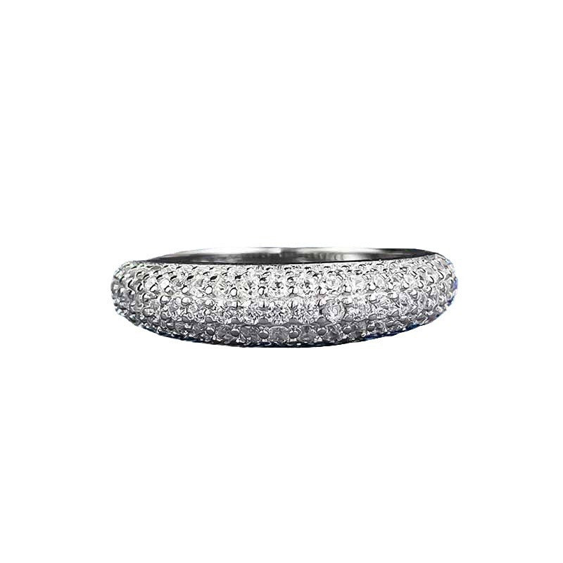 Rhinestone Zircon Ring For Women chicpolly