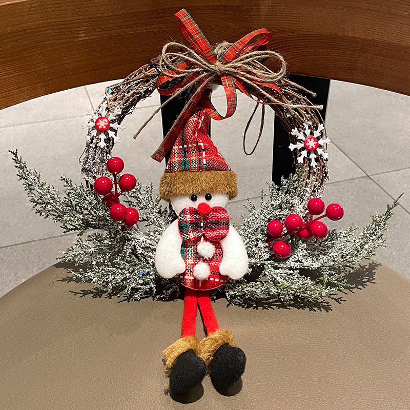 Christmas Snowman Elk Vine Ring Christmas chicpolly