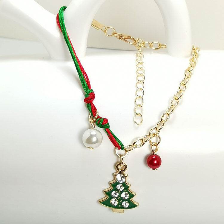 Christmas Snowman Chain Pendant For Women chicpolly
