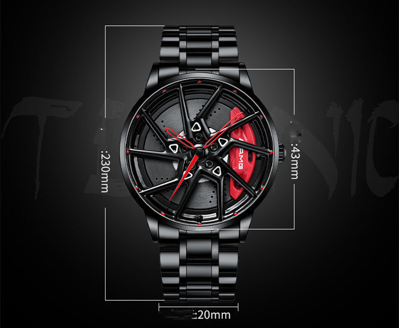 Hub Stereo Caliper Skeleton Dial Watch chicpolly