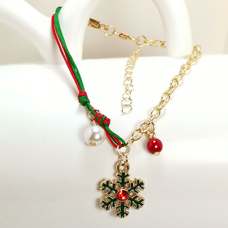 Christmas Snowman Chain Pendant For Women chicpolly