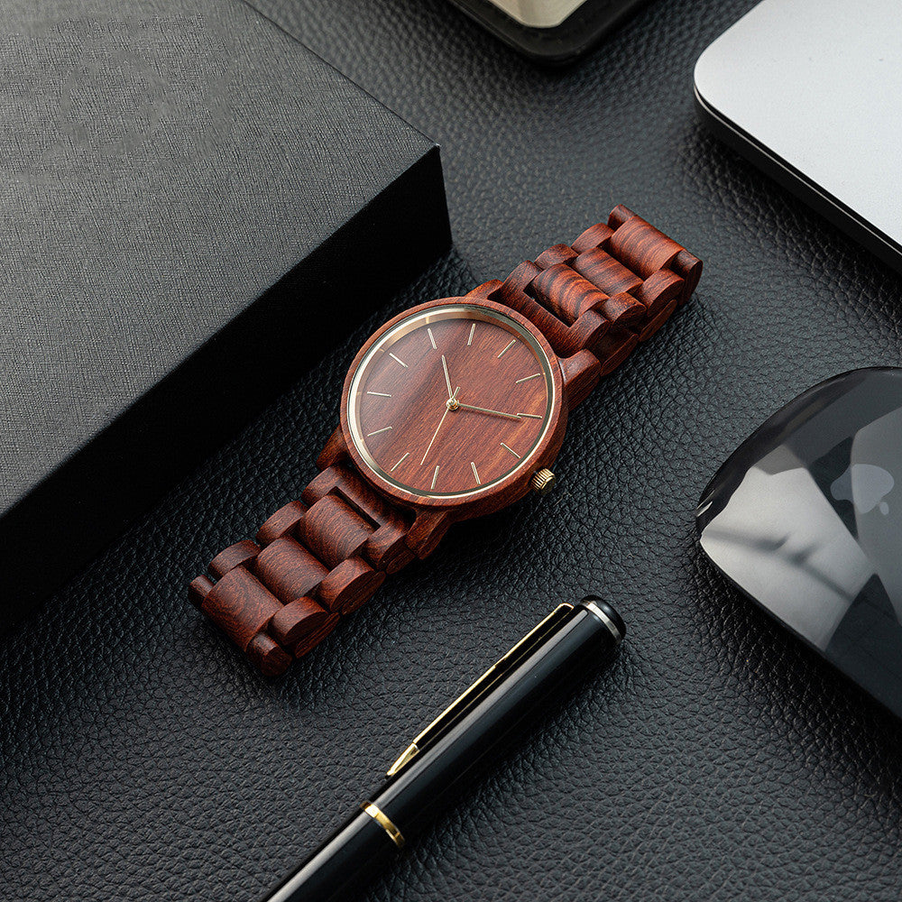 Vintage Casual Wood Watch Fashion chicpolly