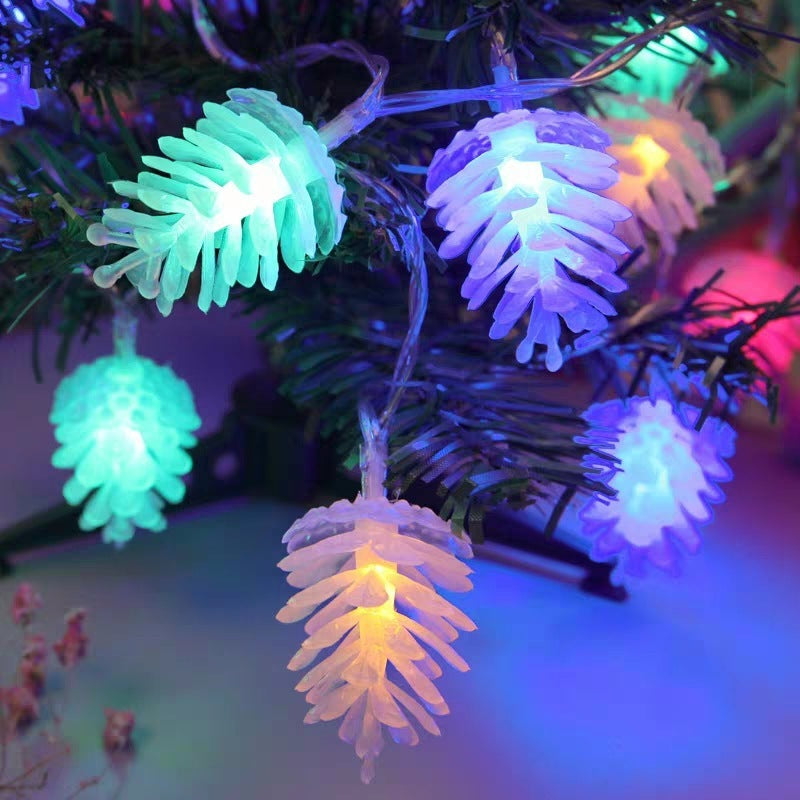 Christmas LED Transparent Pine Nut Light String chicpolly
