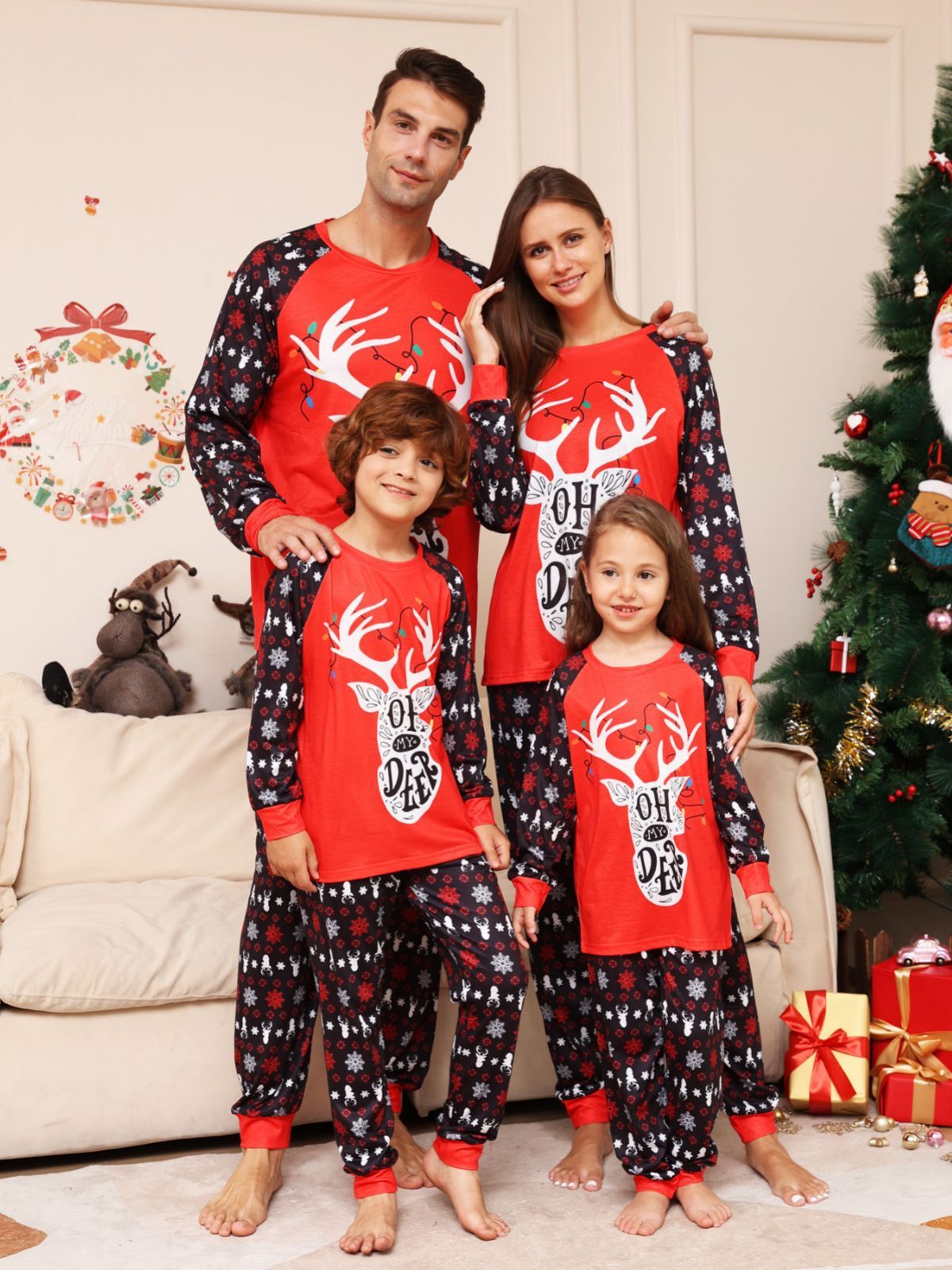Christmas Parent-child Suit Pajamas chicpolly