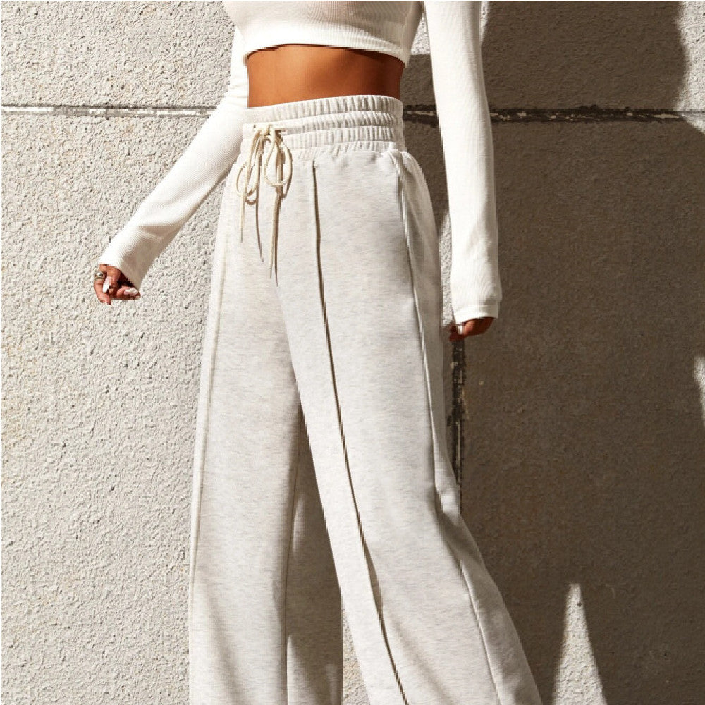 New Women's Casual Straight-leg Pants chicpolly